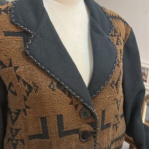 Black and Brown Southwestern Jacket